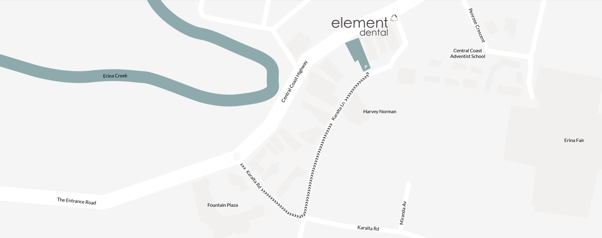 element-dental-map-lg-recolour how to get to Element Dental